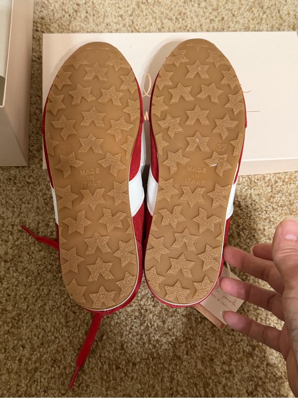 Mila Paoli Red Suede Women’s Shoes - Picture 4 of 7